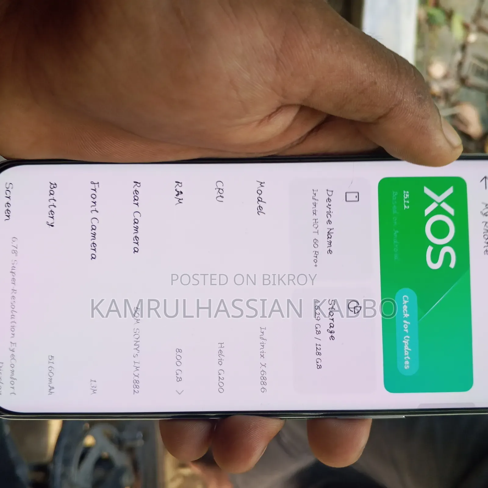 New Infinix Hot 60 Pro+ 128 GB Silver
