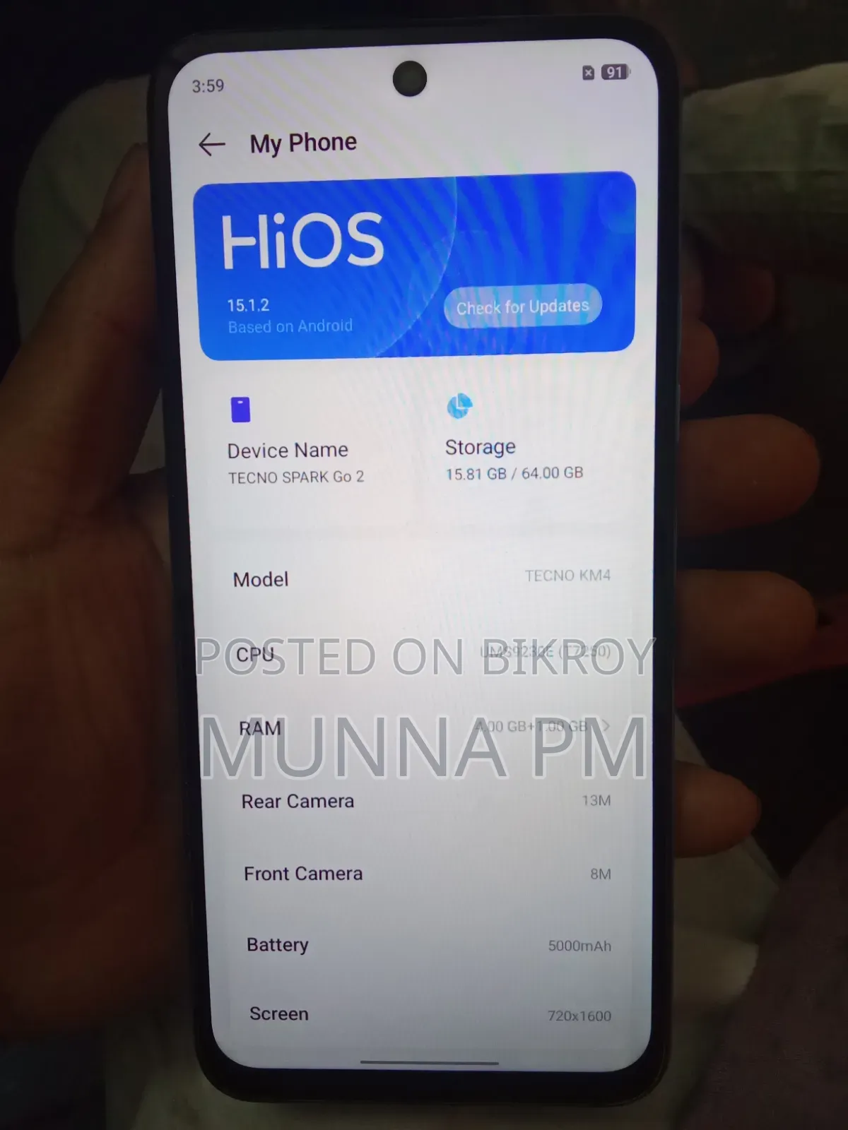 Tecno Spark Go 64 GB