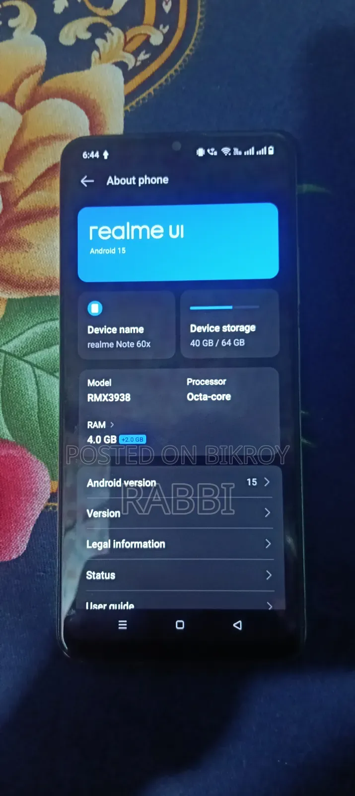 Realme Note 60x 64 GB White