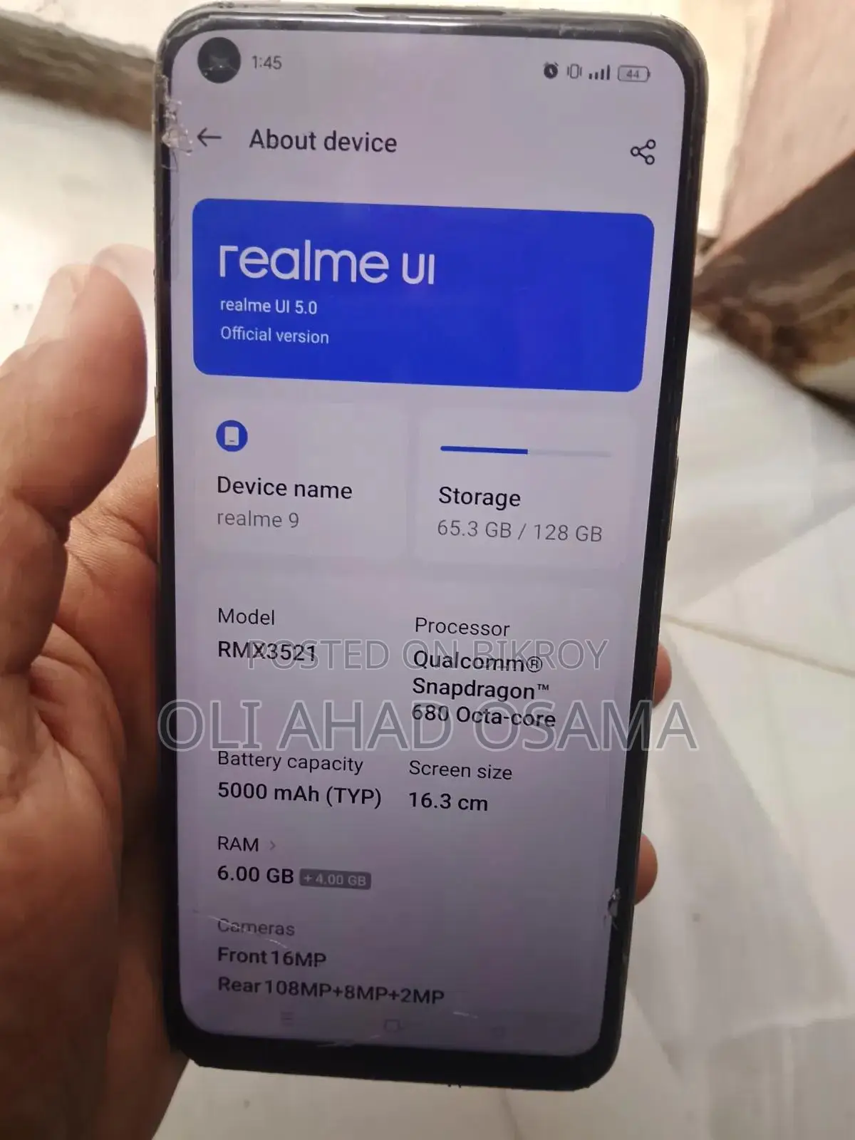 Realme 9 128 GB Orange