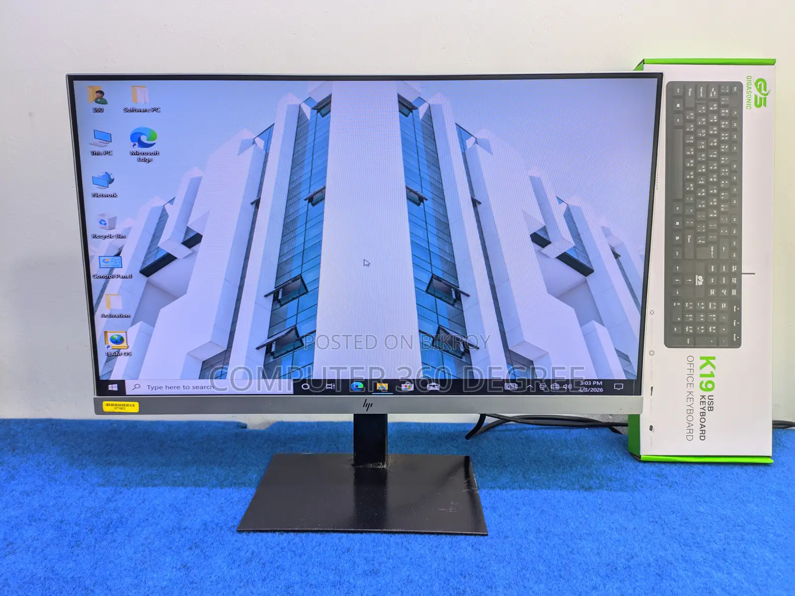60Hz, 24-Inch Borderless Monitor HP E243 DisplayPort, HDMI, USB, VGA