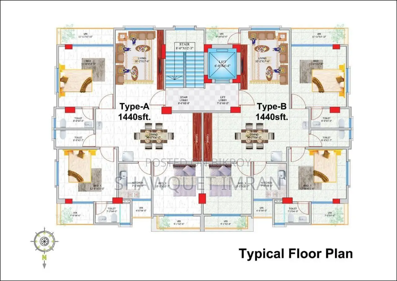 3-Bedroom Apartment in Badda for Sale