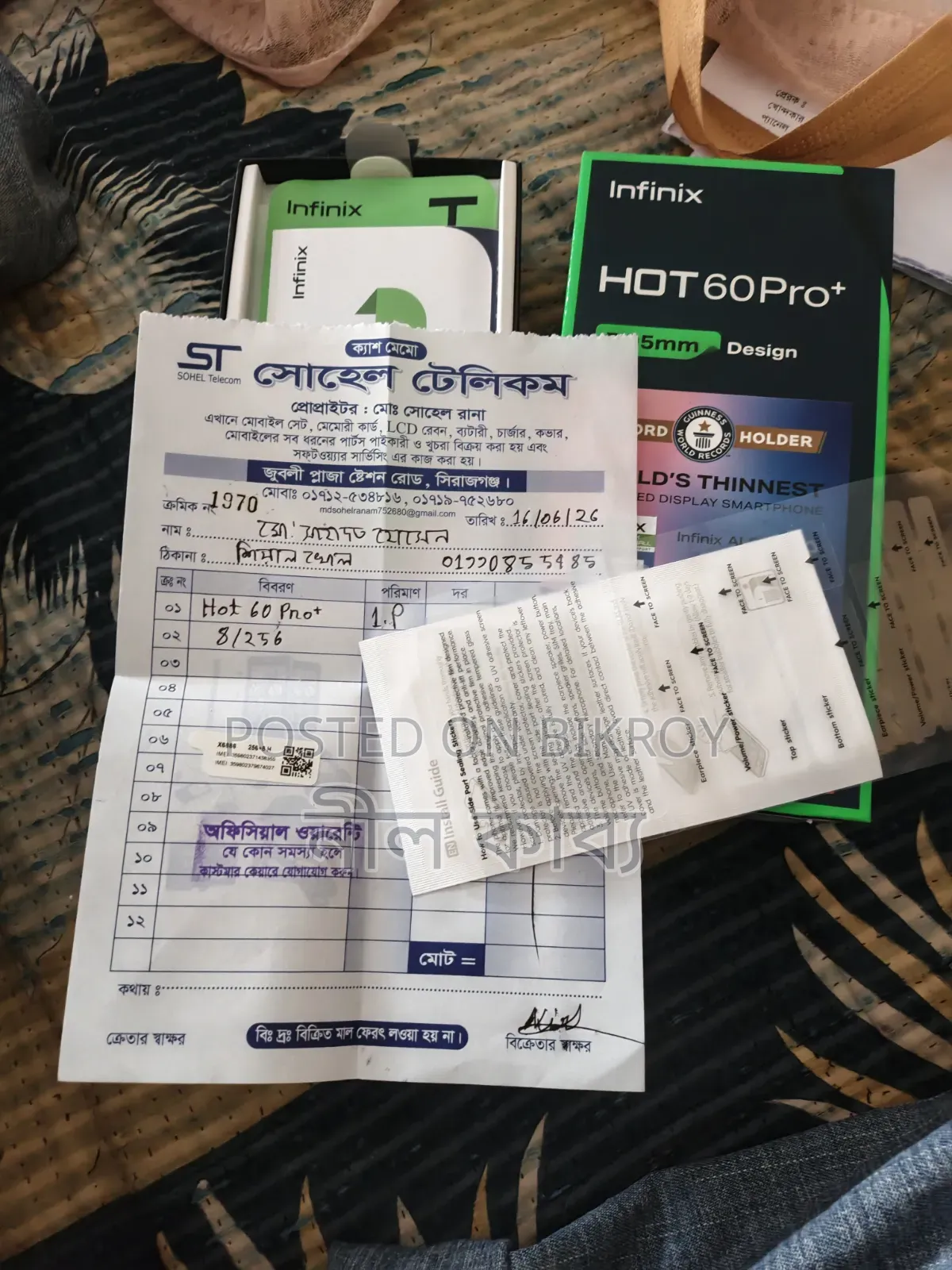 New Infinix Hot 60 Pro+ 256 GB Black