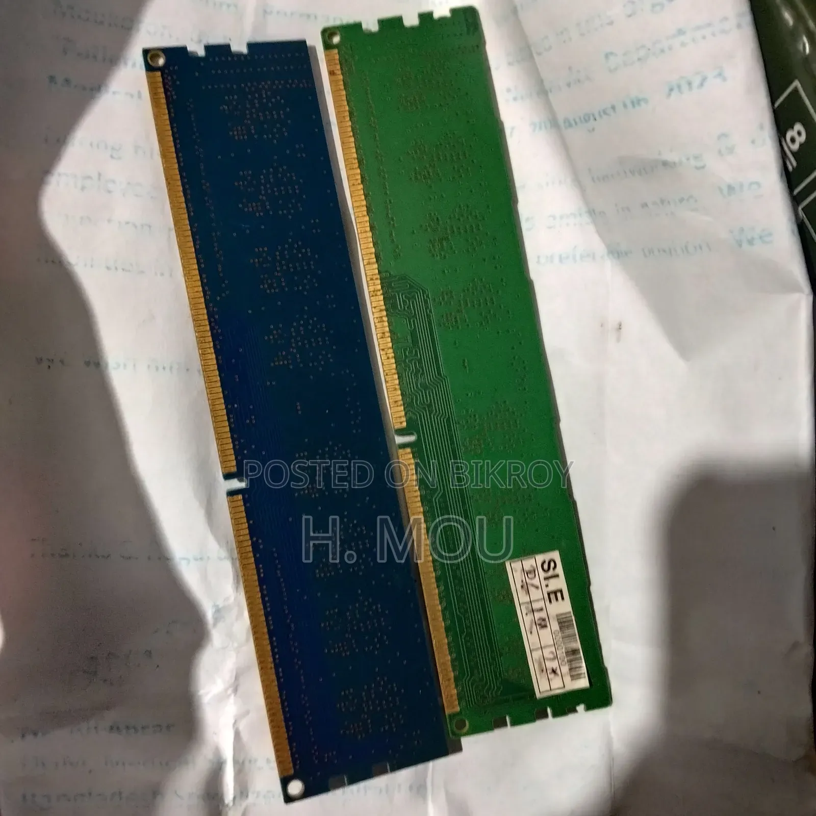 RAM one 4GB one 2GB