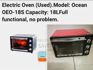 Electric Oven (Used).Model: Ocean Oeo-18s Capacity: 18lfull