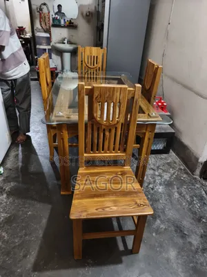 Chittagong Teak Wood Dining Table and Chairs