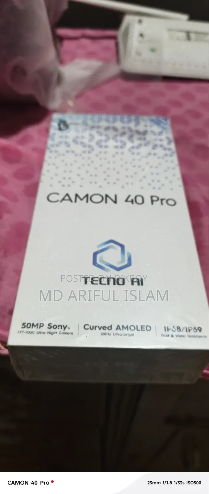 Tecno Camon 40 256 GB Black