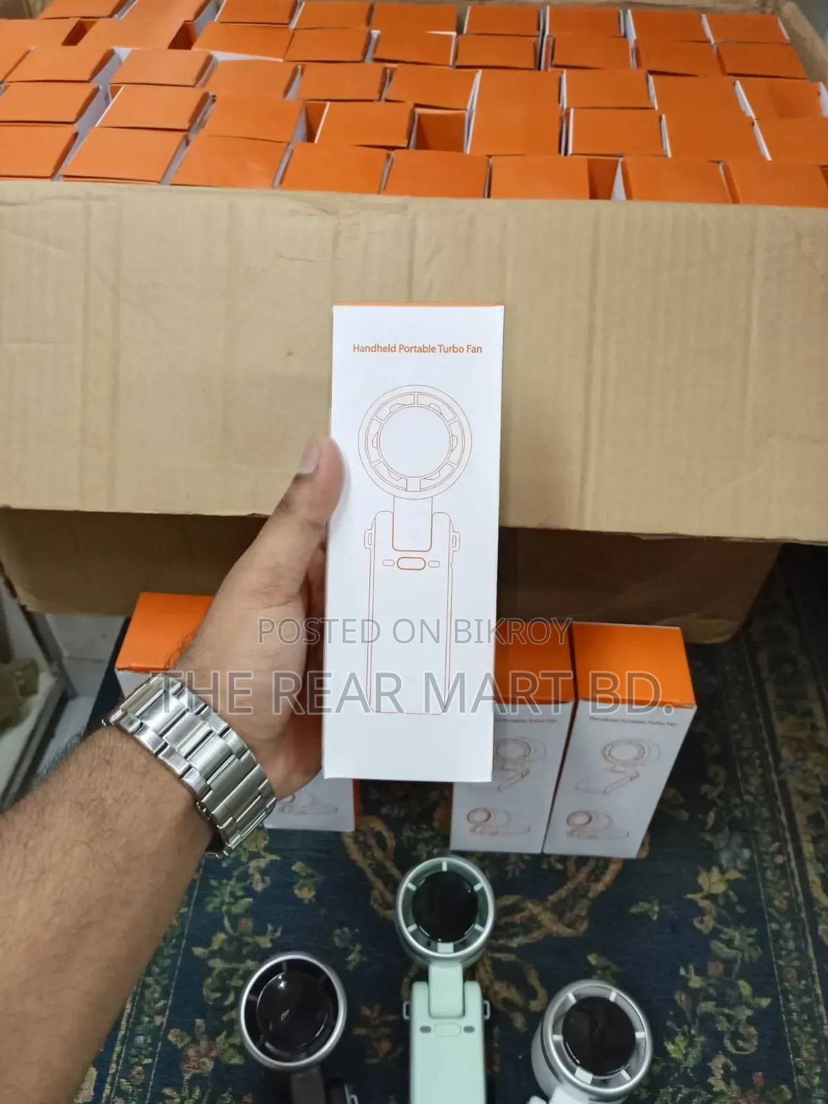 Portable Mini Turbo Fan “Cold Air In 1 Second! 1800mah