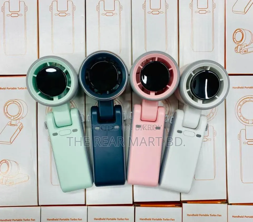 Portable Mini Turbo Fan “Cold Air In 1 Second! 1800mah
