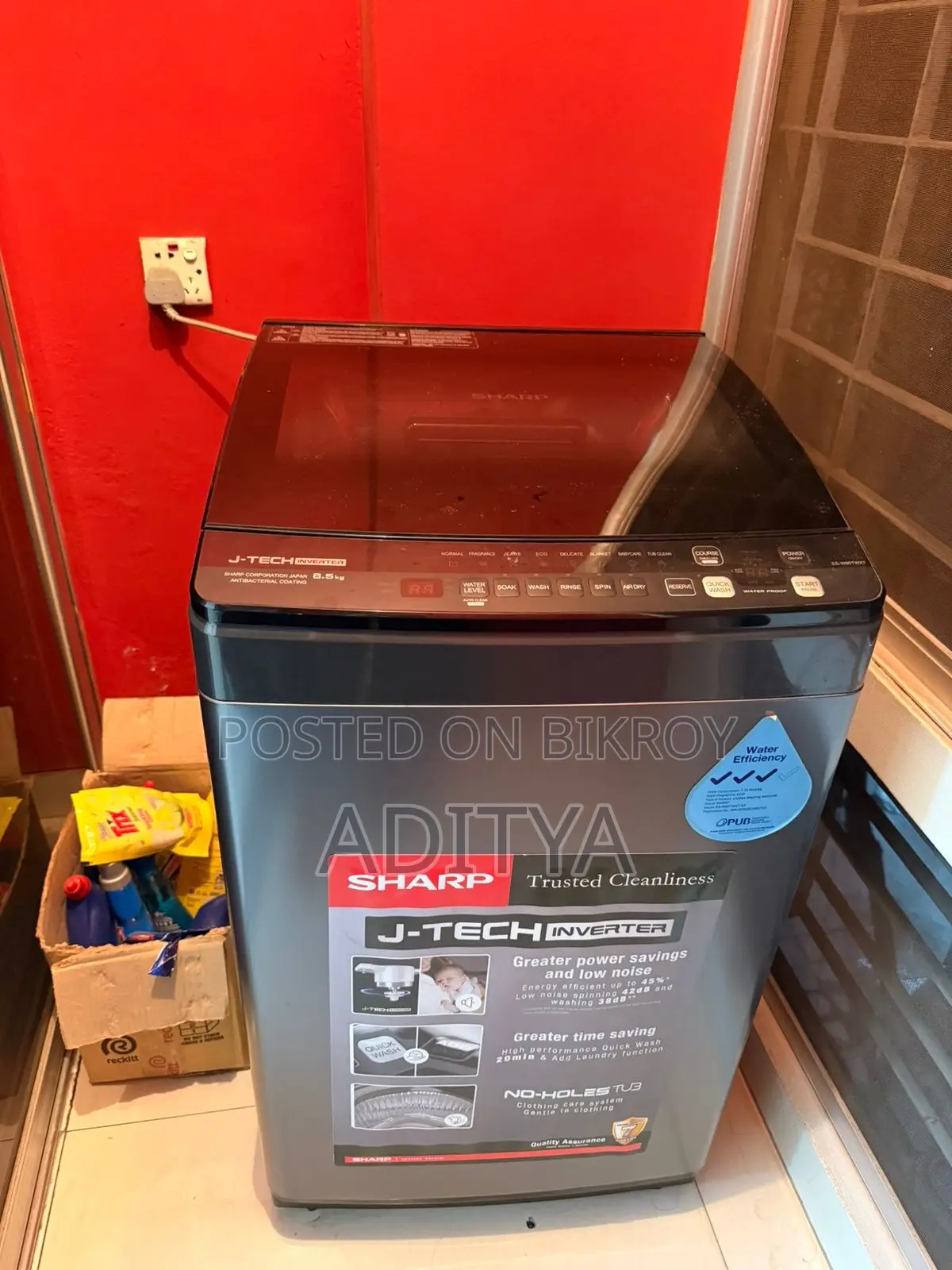 Sharp 8.5kg Inverter Washing Machine | Almost New | Moving Abroad Sale