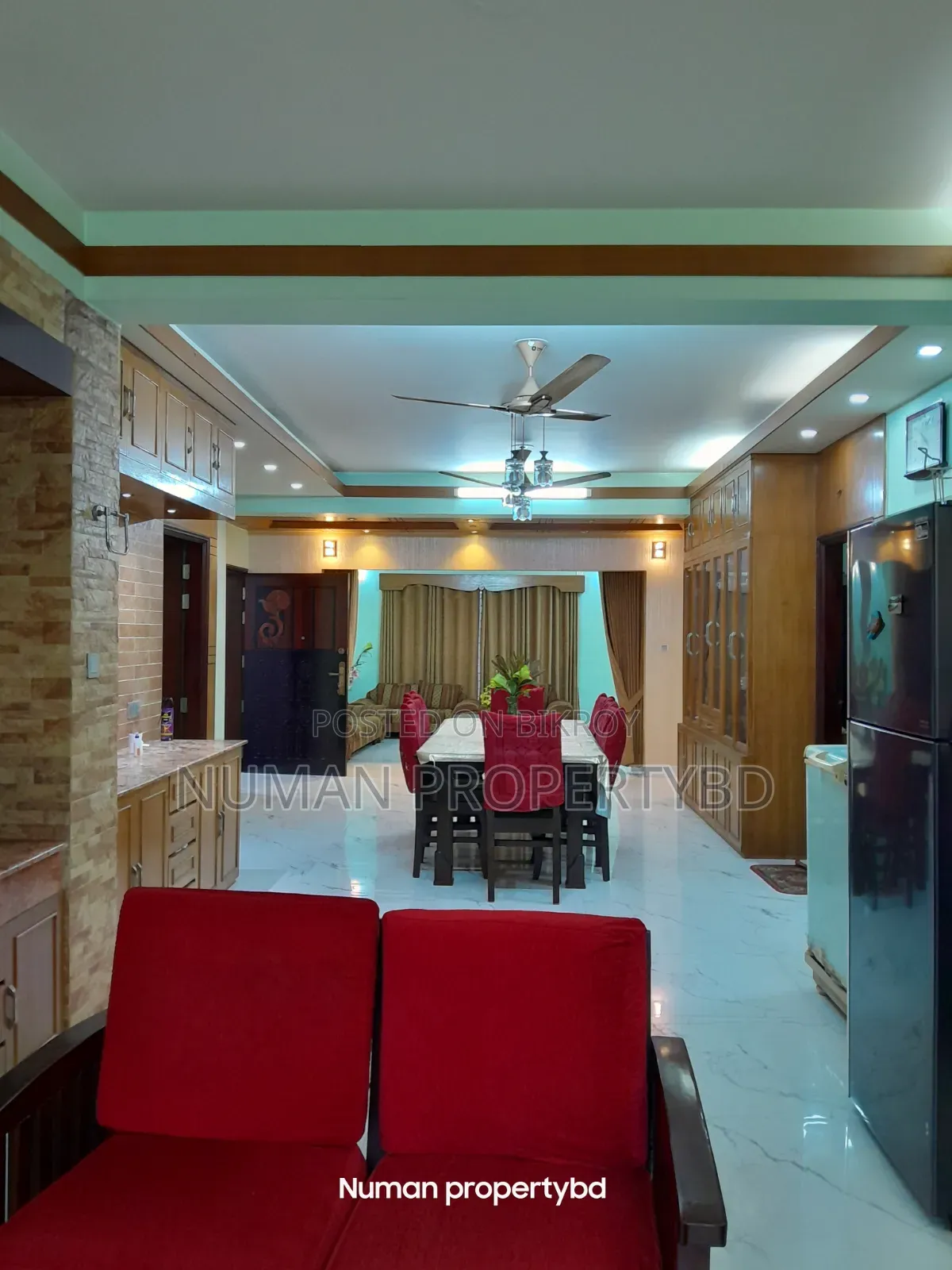 বসুন্ধরায় নুমান প্রপার্টি বিডি-তে ৪ বেডরুমের ফার্নিশড অ্যাপার্টমেন্ট ভাড়ার জন্য