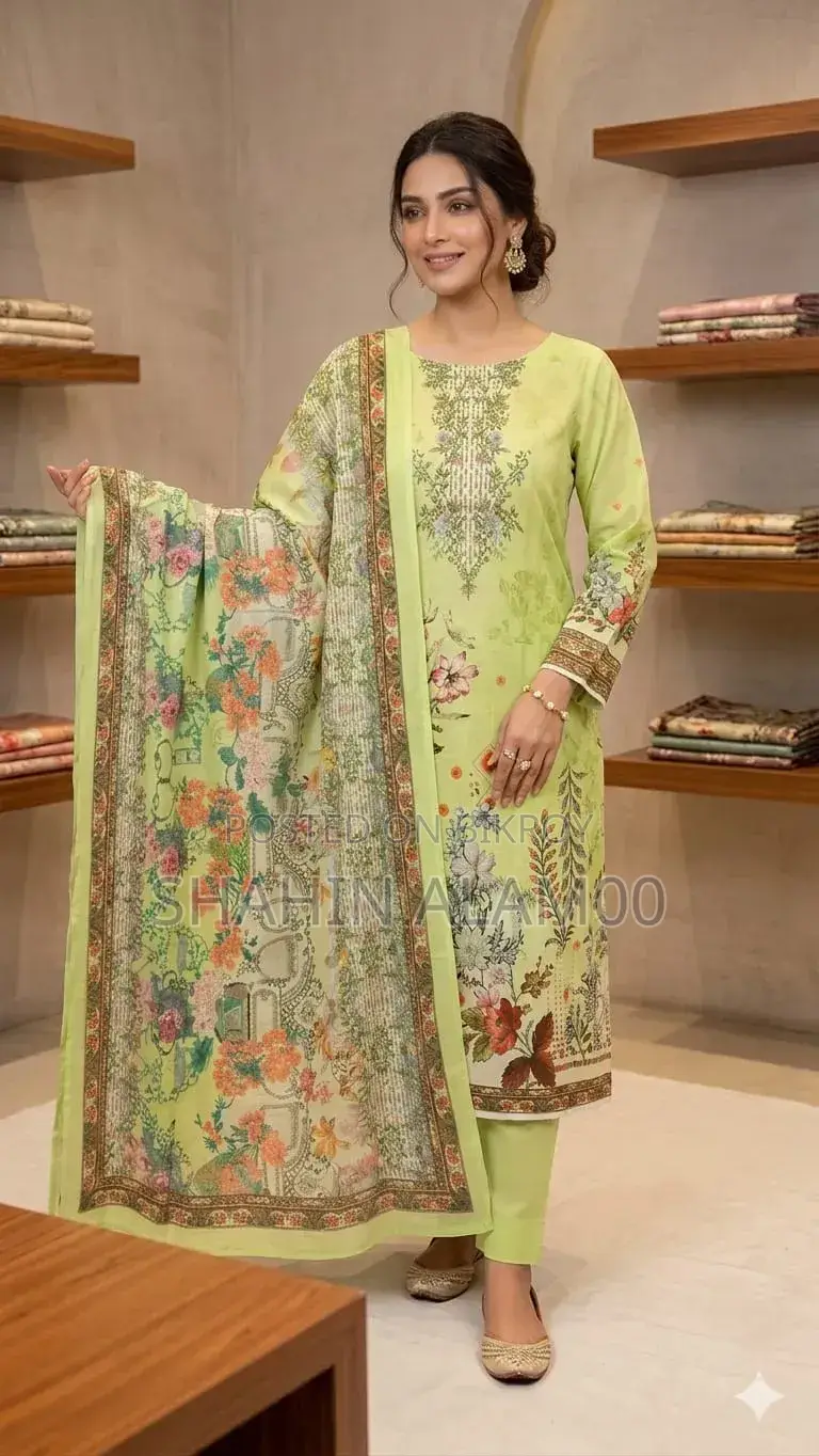পাকিস্তানি জমজম থ্রি পিস আনস্টিচ