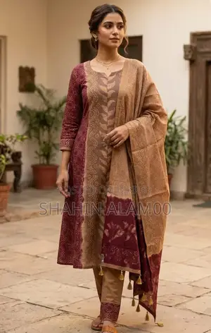 Unstitched Silk Batik Three Piece