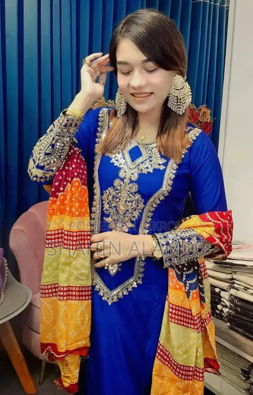 এমব্রয়ডারি থ্রি পিস