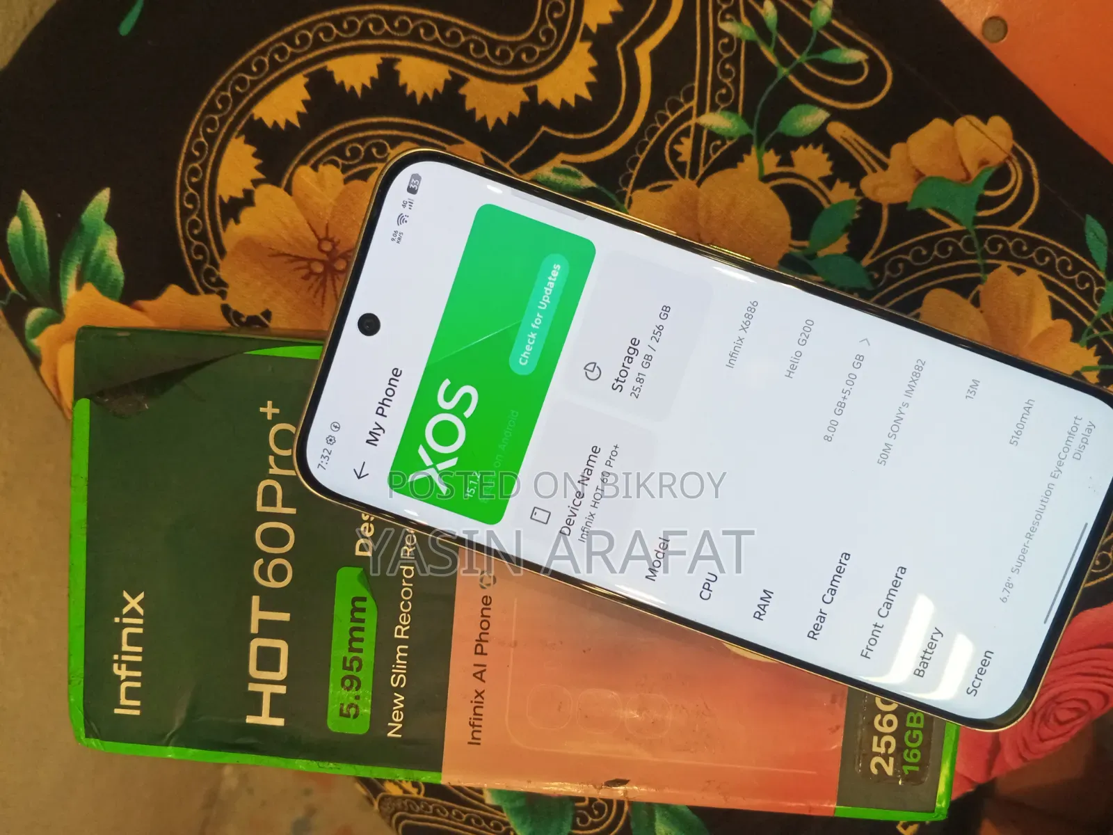 Infinix Hot 60 Pro+ 256 GB Gray
