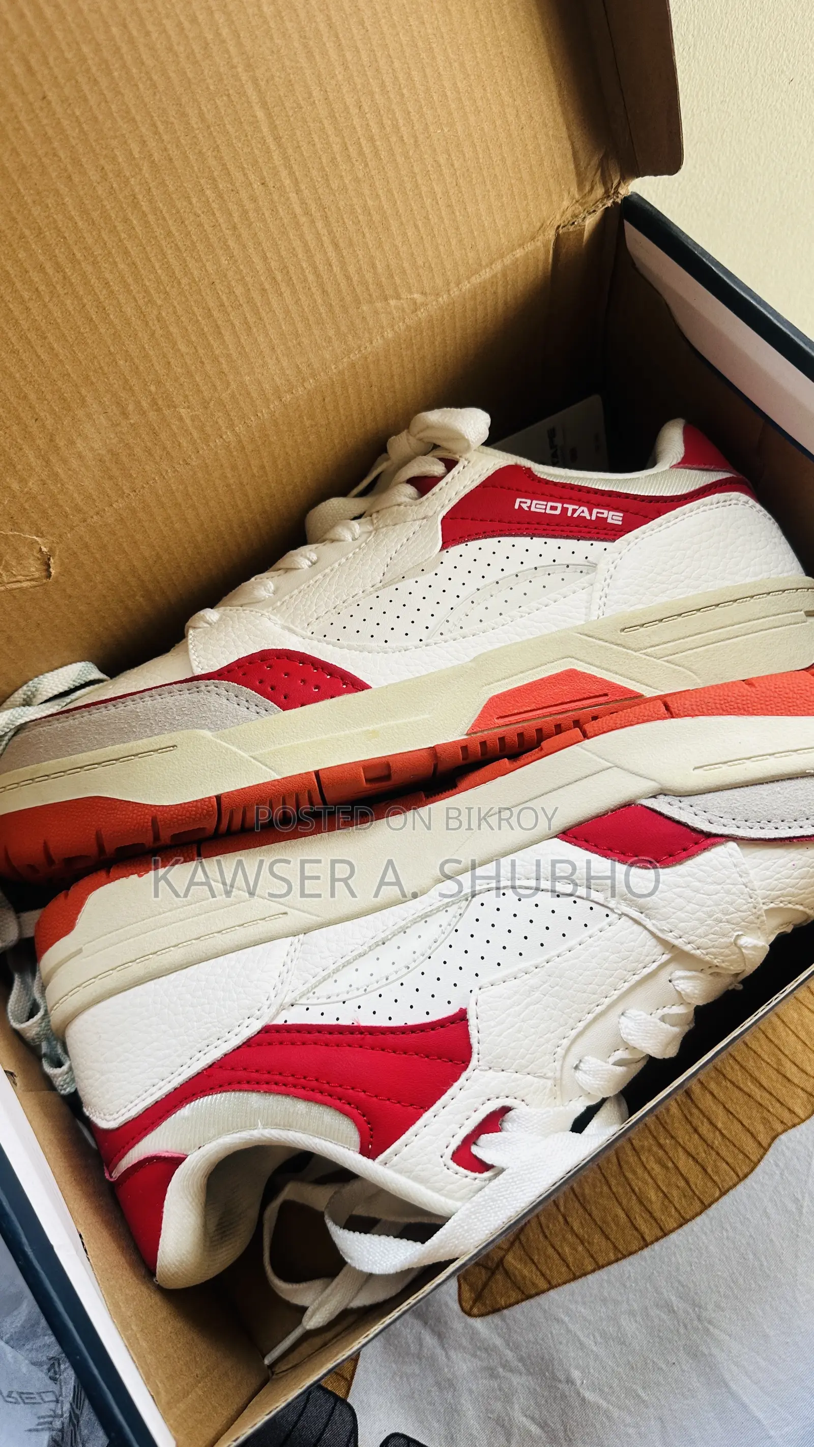 White Red Combination Sneakers