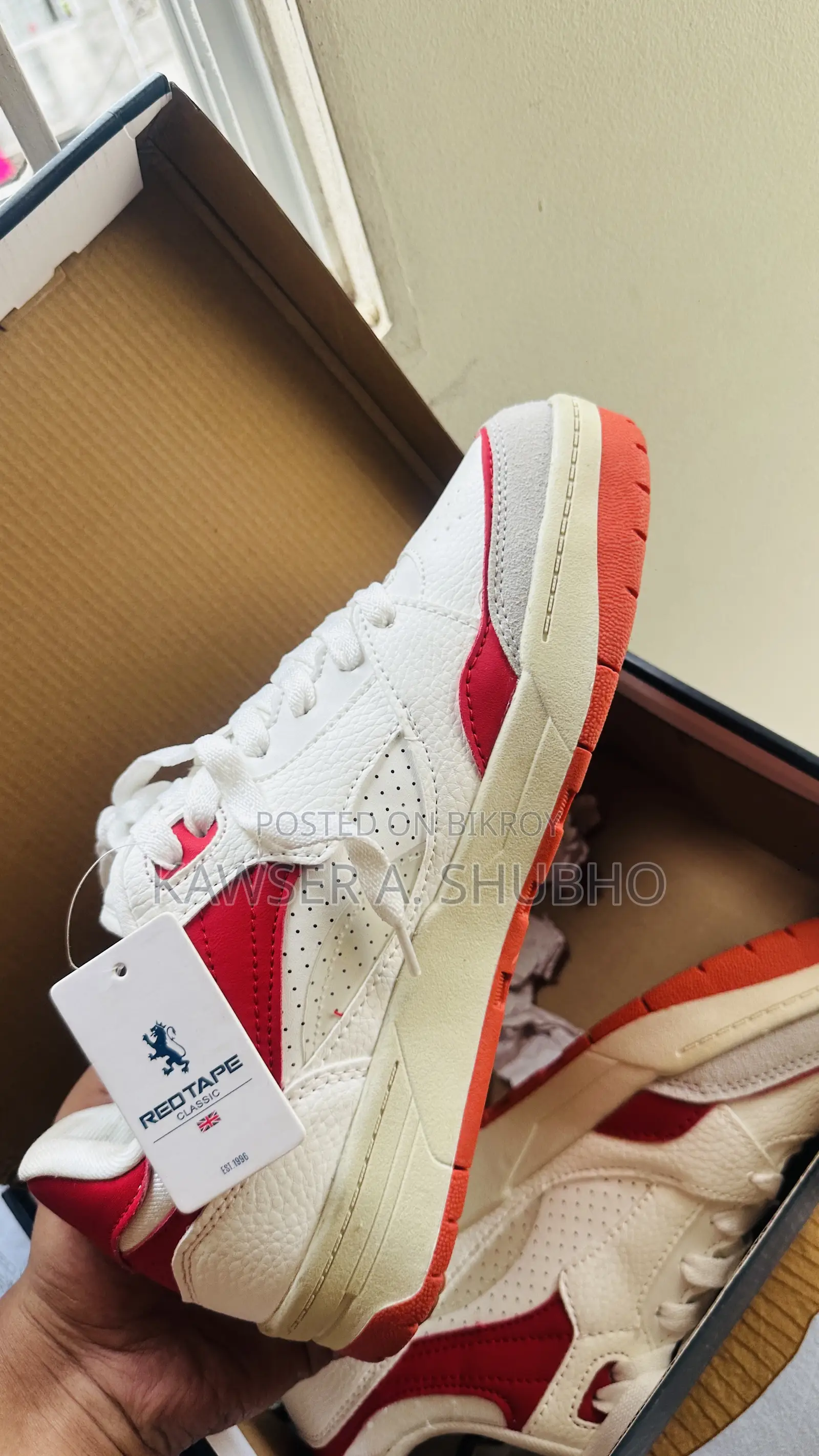 White Red Combination Sneakers
