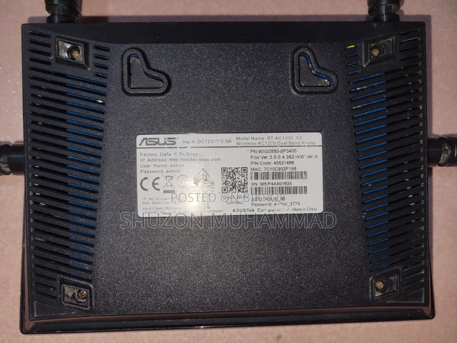 Asus Rt-Ac1200 V2 Dual-Band Wifi Router