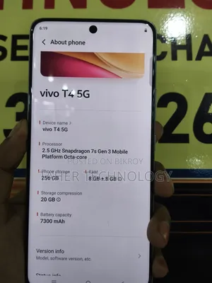Vivo T4 256 GB Silver