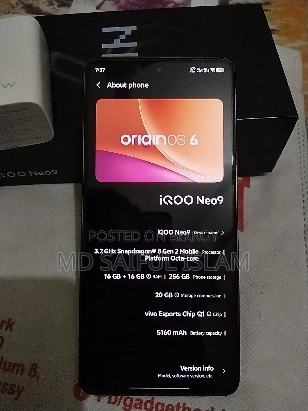Vivo iQOO Neo9 256 GB Black