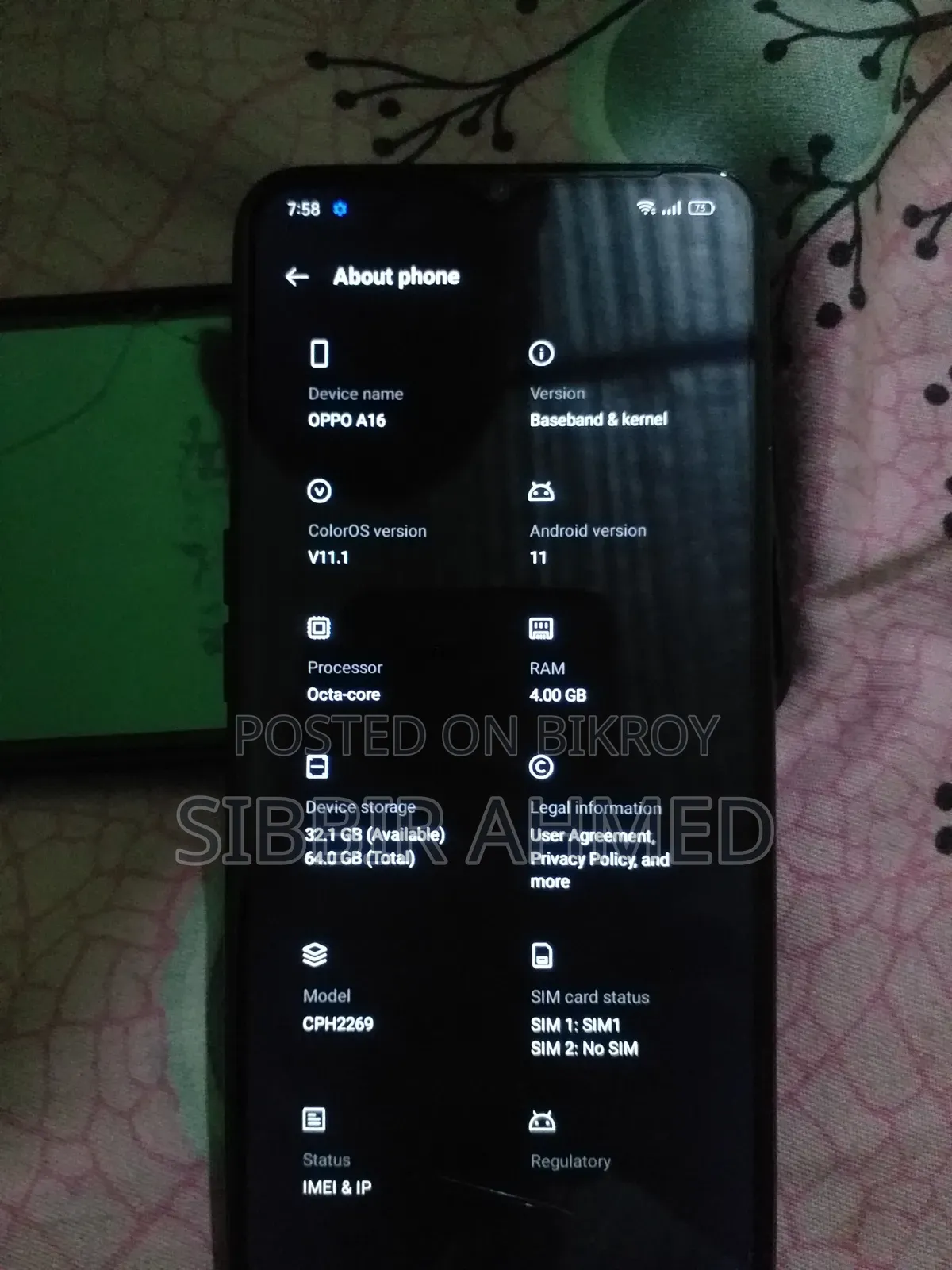 Oppo A16 64 GB Black