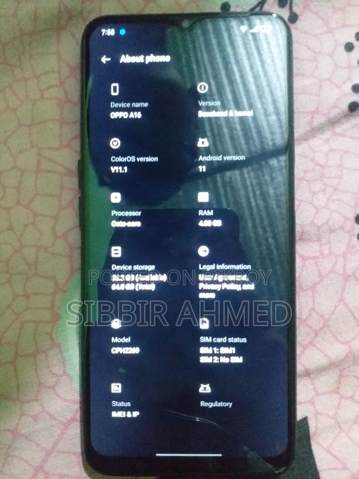 Oppo A16 64 GB Black