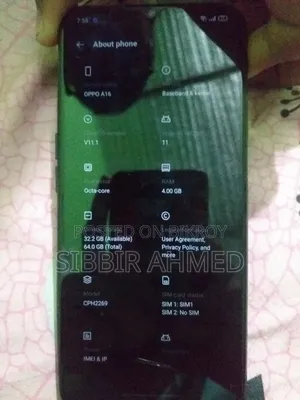 Oppo A16 64 GB Black