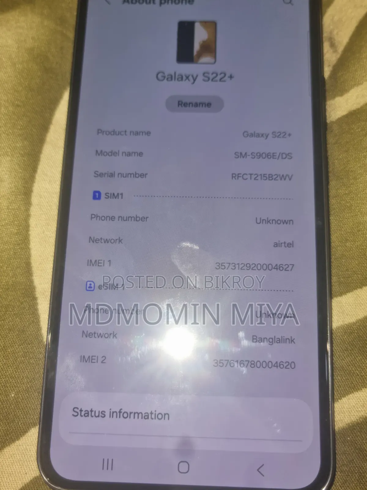Samsung Galaxy S22+ 5G 256 GB Black