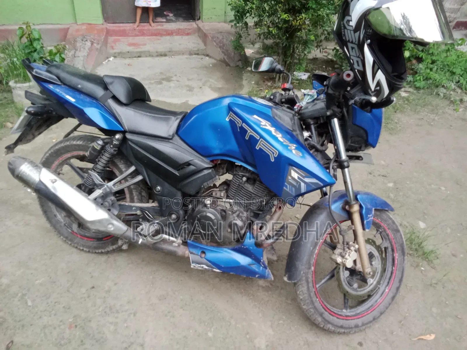 টিভিএস অ্যাপাচি আরটিআর ১৬০ ২ভি ২০১৬ নীল
