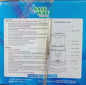 A new water filter for sale.