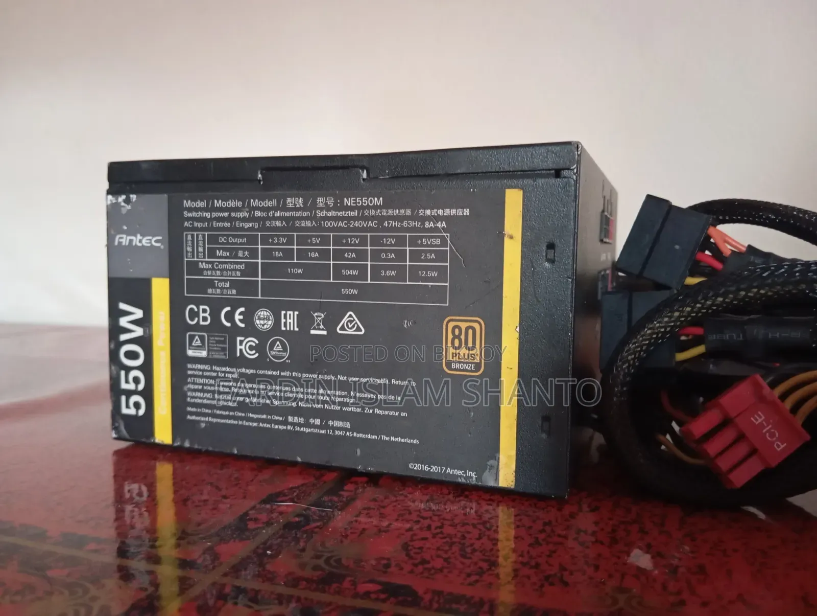 Antec Neoeco 550m V2 550 Watt 80 Plus Bronze Semi Modular Power Supply
