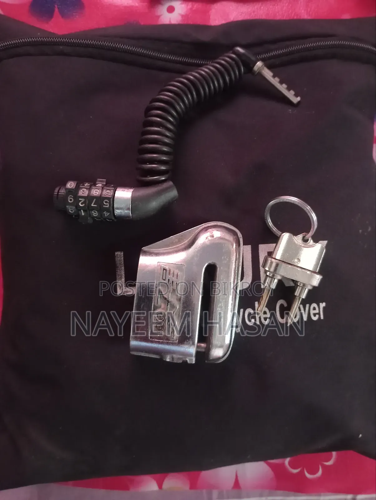 Disc Lock, Helmet Lock, Bike Cover