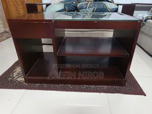 মালয়েশিয়ান উড সোফা (সোফা কভার ফ্রি) সেট টেবিলসহ