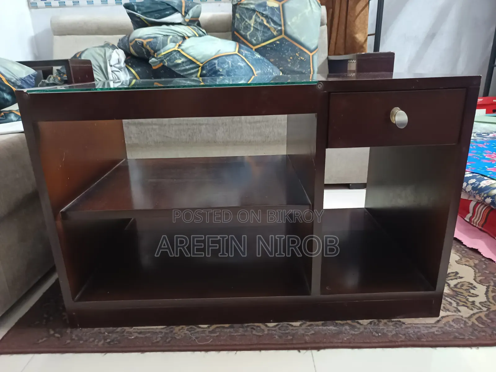 মালয়েশিয়ান উড সোফা (সোফা কভার ফ্রি) সেট টেবিলসহ