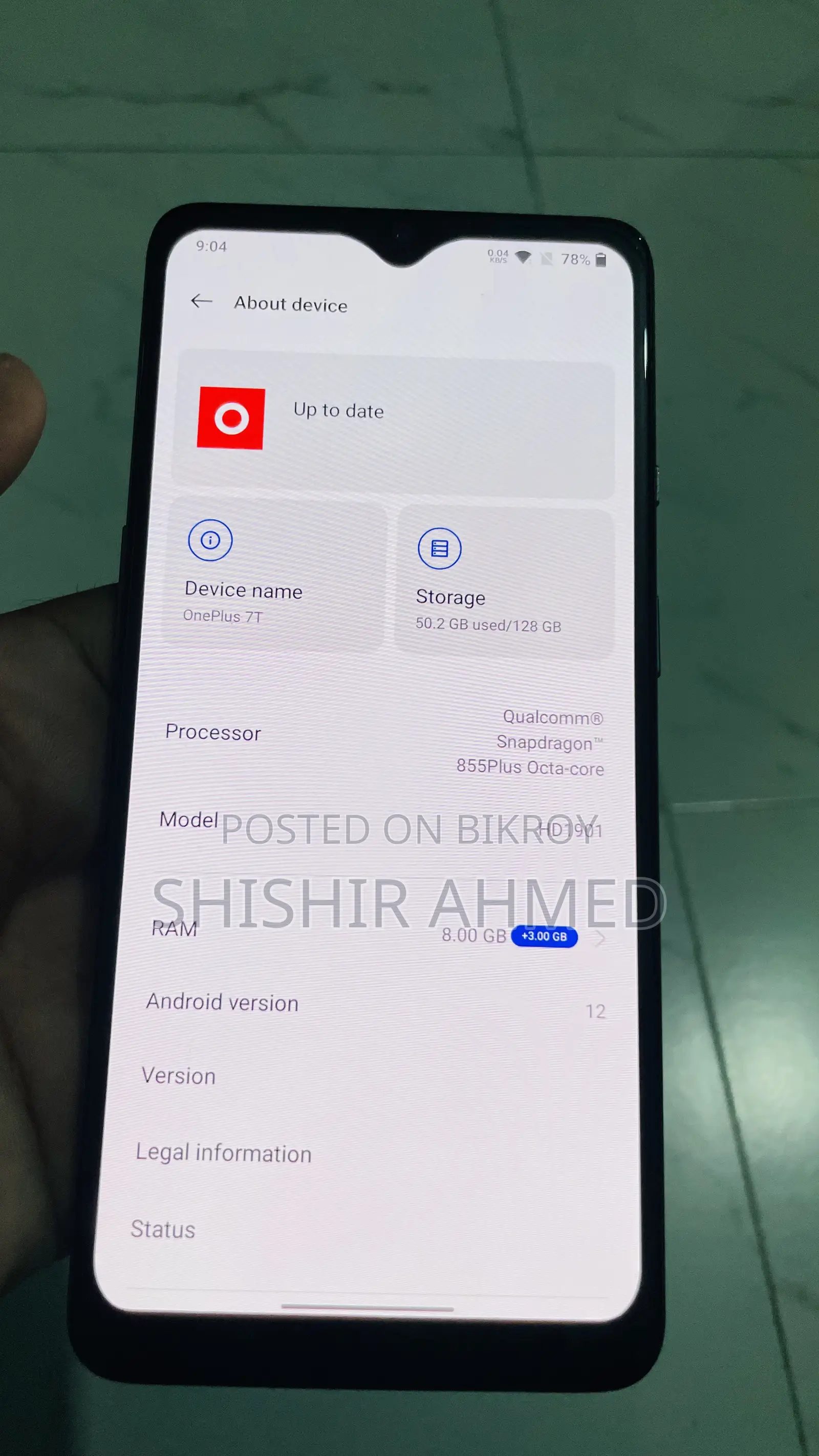 OnePlus 7T 128 GB Black