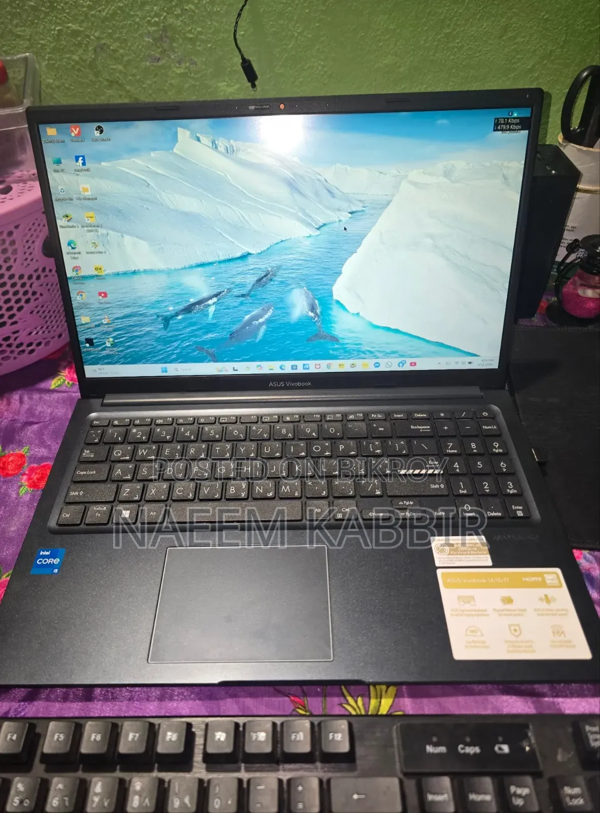 Laptop Asus 8GB Intel Core I5 SSD 500GB