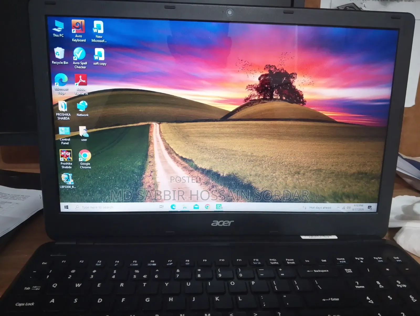 Laptop Acer 4GB Intel Core I5 SSD 128GB