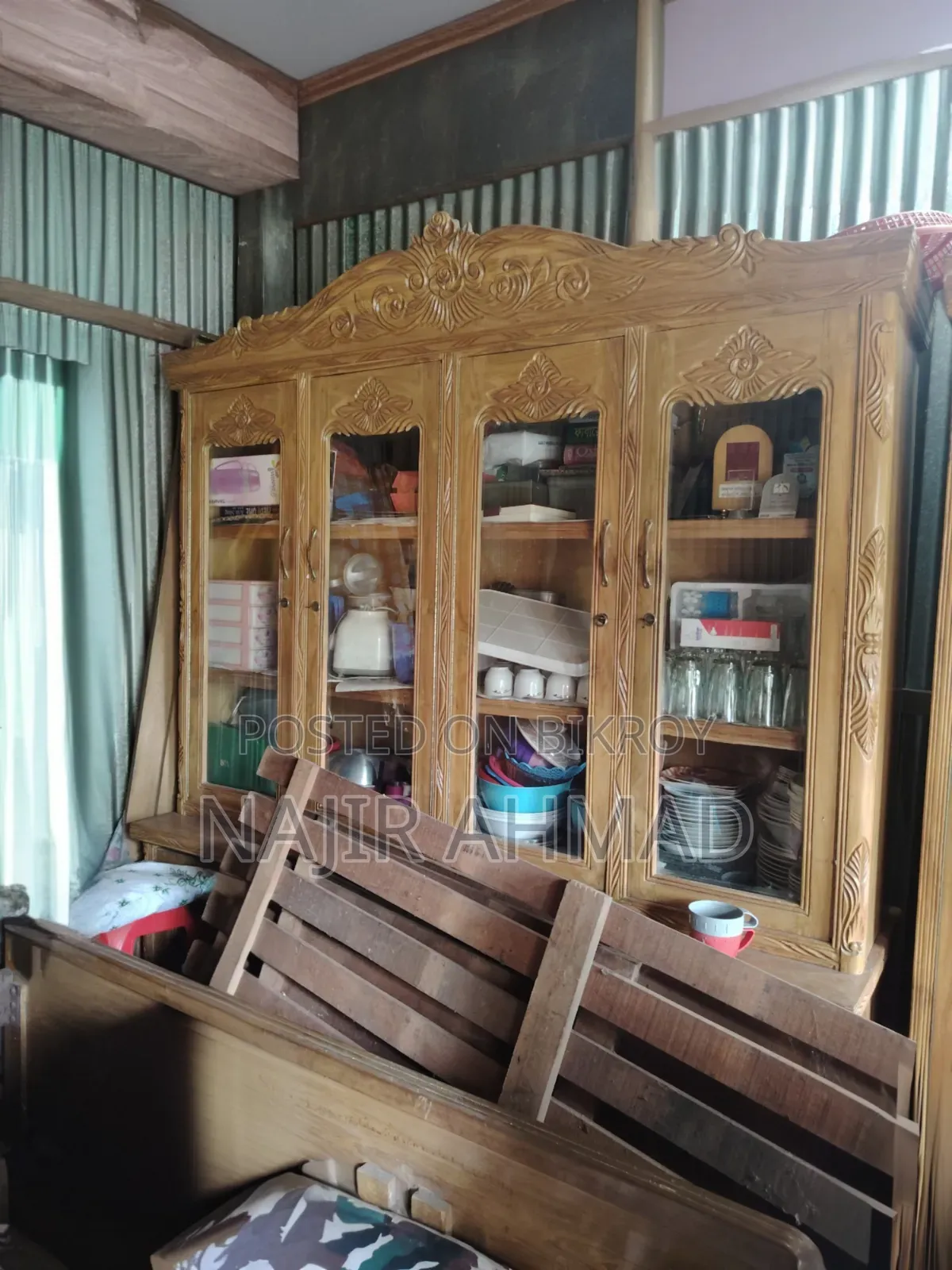 Bed, Showcase, Dressing Table, and Wardrobe
