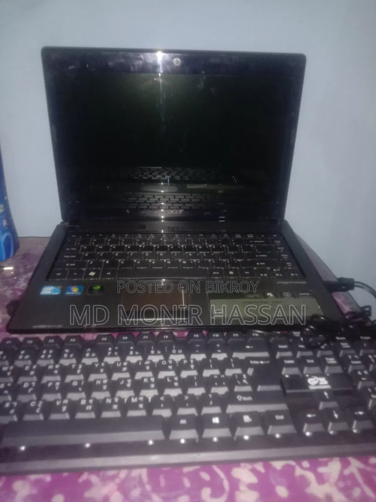 Laptop Acer Aspire 4741G 4GB Intel Core 2 Duo HDD+SSD 640GB