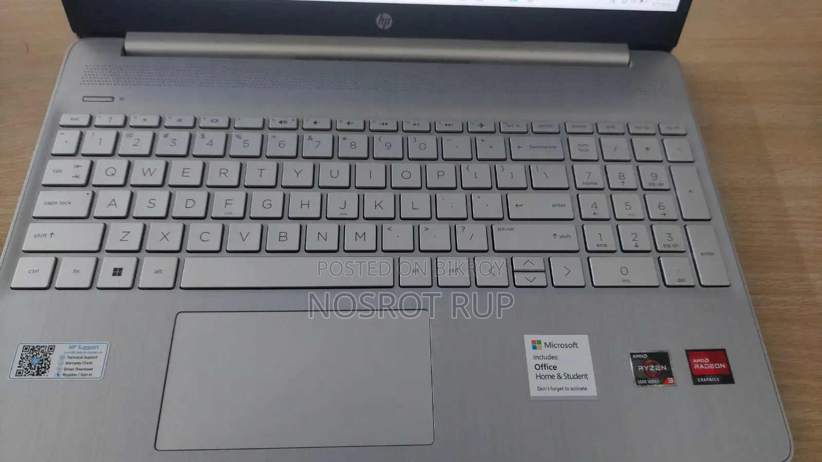 Laptop HP 15s 8GB AMD Ryzen 3 SSD 512GB