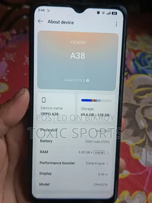 Oppo A38 128 GB Black