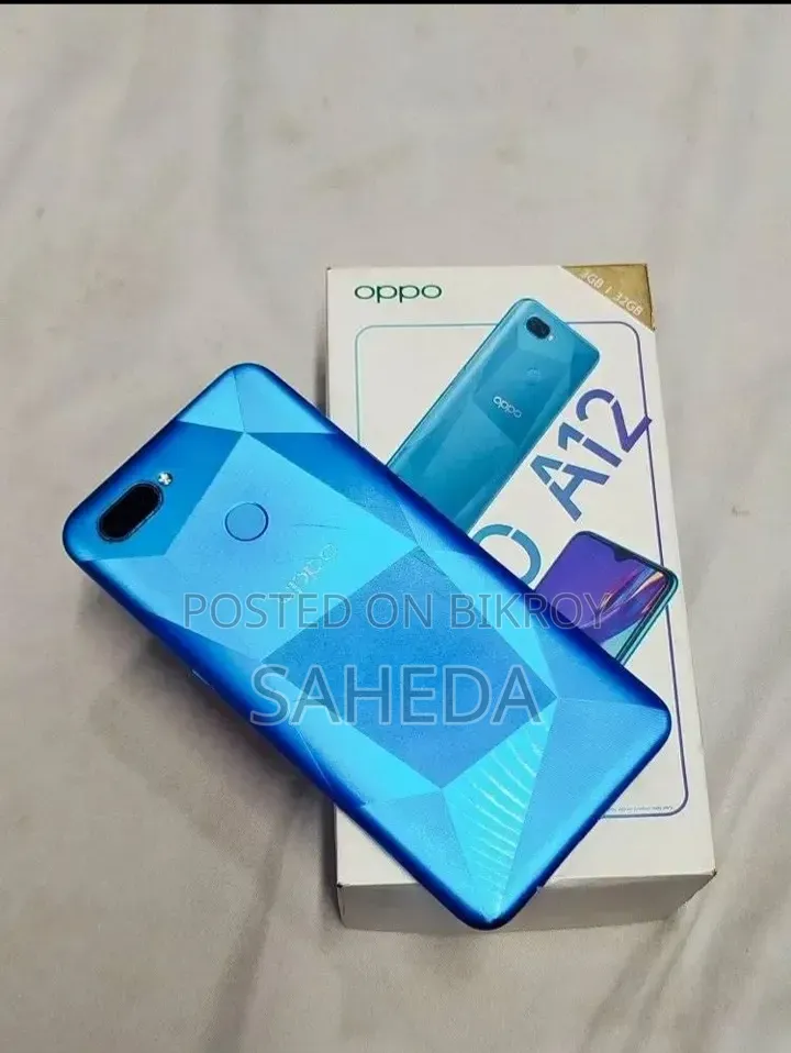 New Oppo A12 64 GB Blue