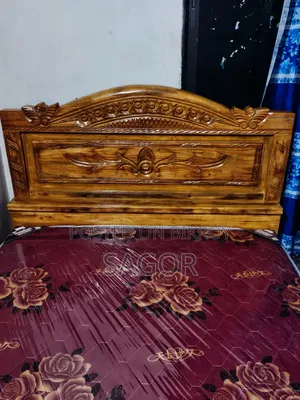 যশোর সেগুন কাঠের সেমি ডাবল খাট ৫/৭