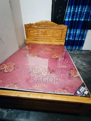 যশোর সেগুন কাঠের সেমি ডাবল খাট ৫/৭