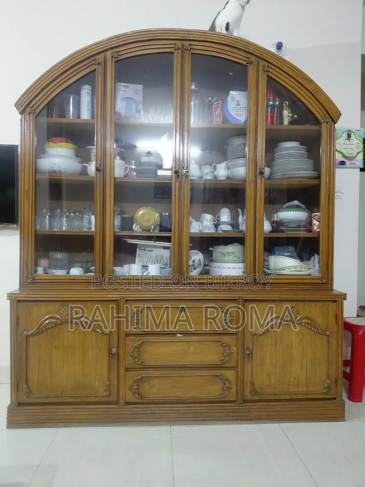 Teak Wood Showcase for sale