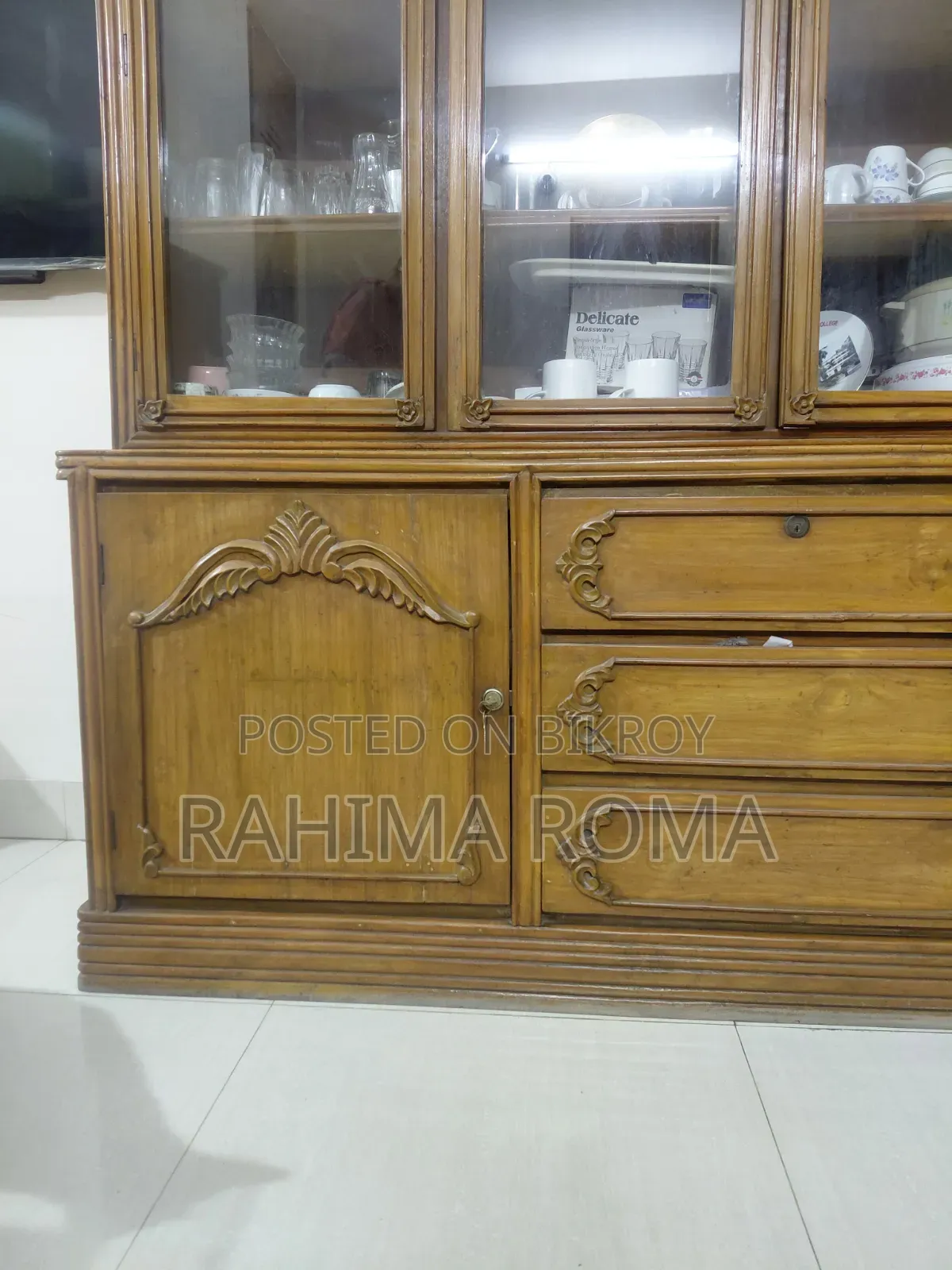 Teak Wood Showcase for sale