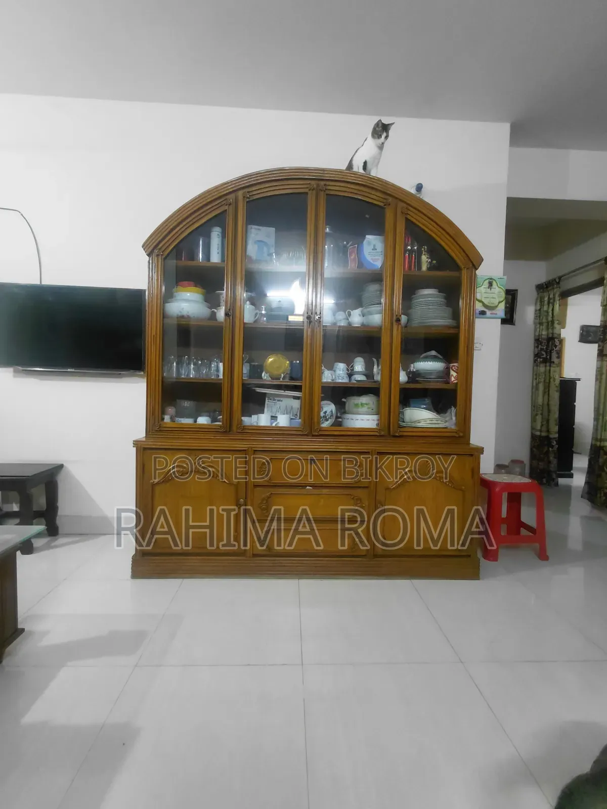 Teak Wood Showcase for sale