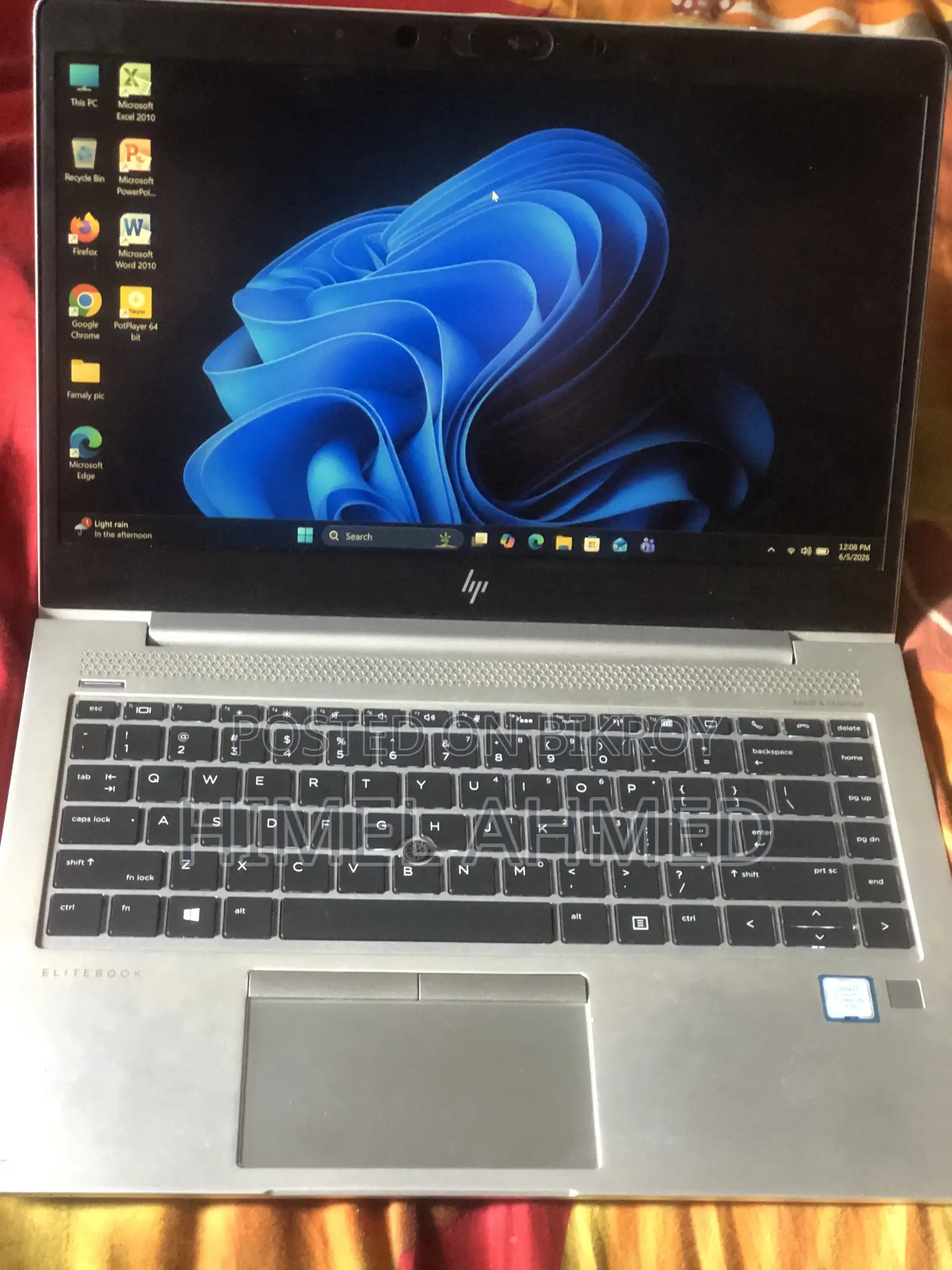 ল্যাপটপ HP EliteBook 840 G6 8GB Intel Core I5 SSD 256GB