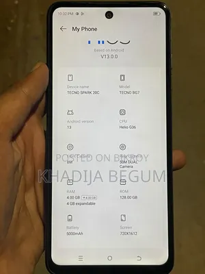 Tecno Spark 20C 128 GB Black