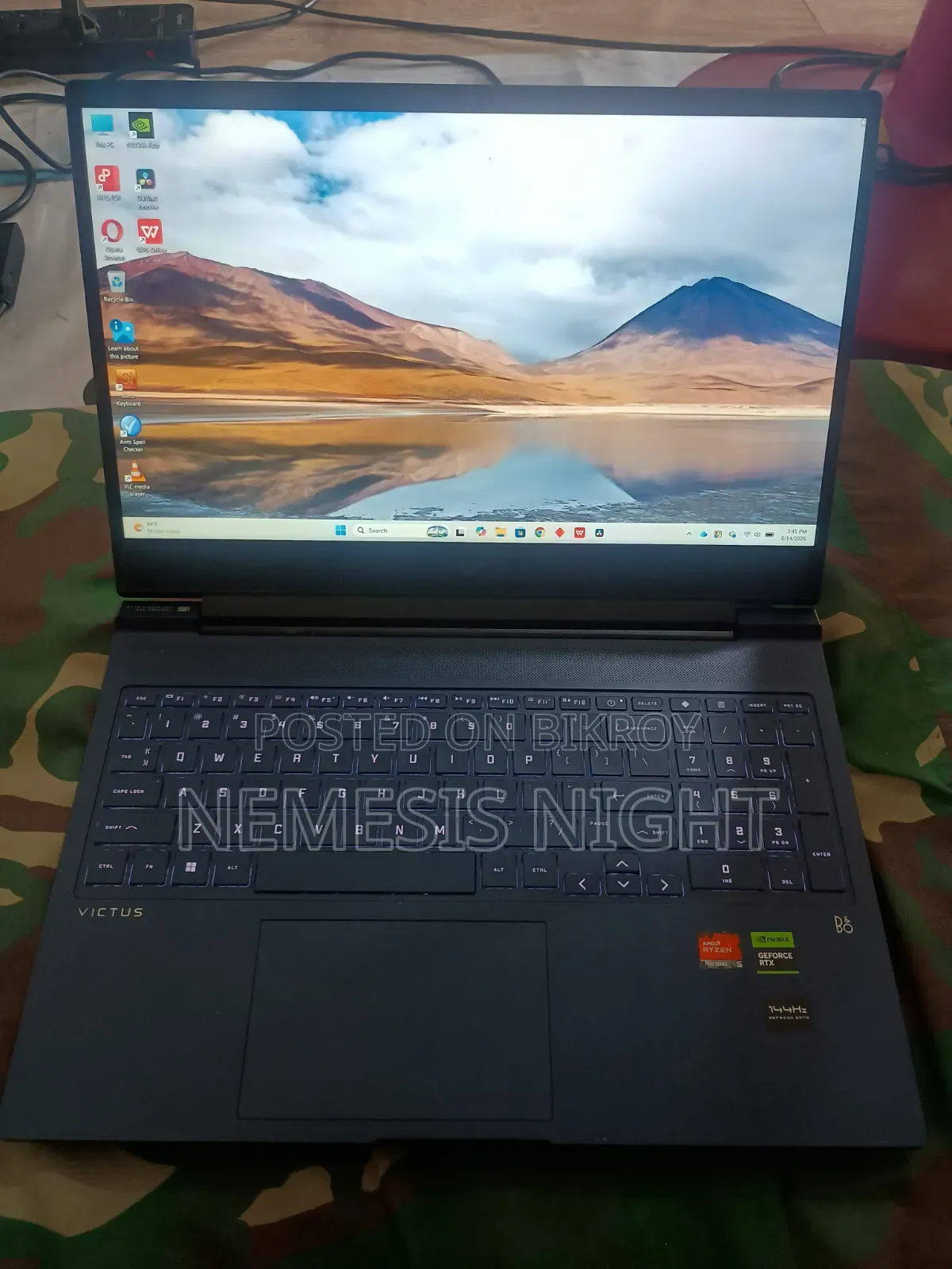 Laptop HP Victus 16 16GB AMD Ryzen 5 SSD 512GB